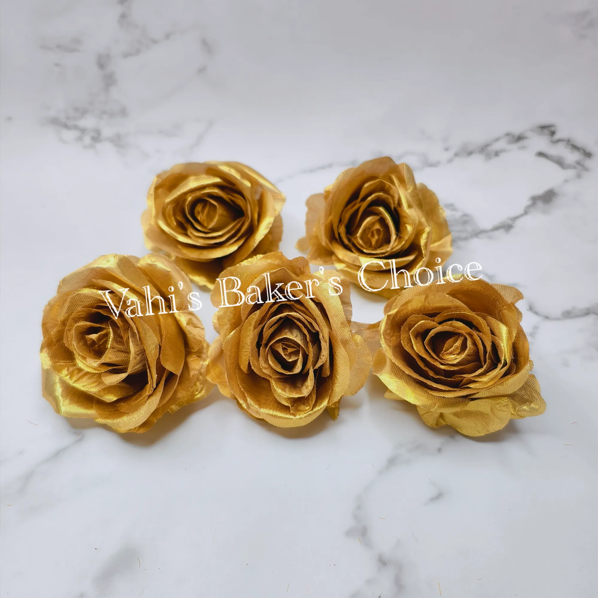 FL 8 cm Golden Rose Head