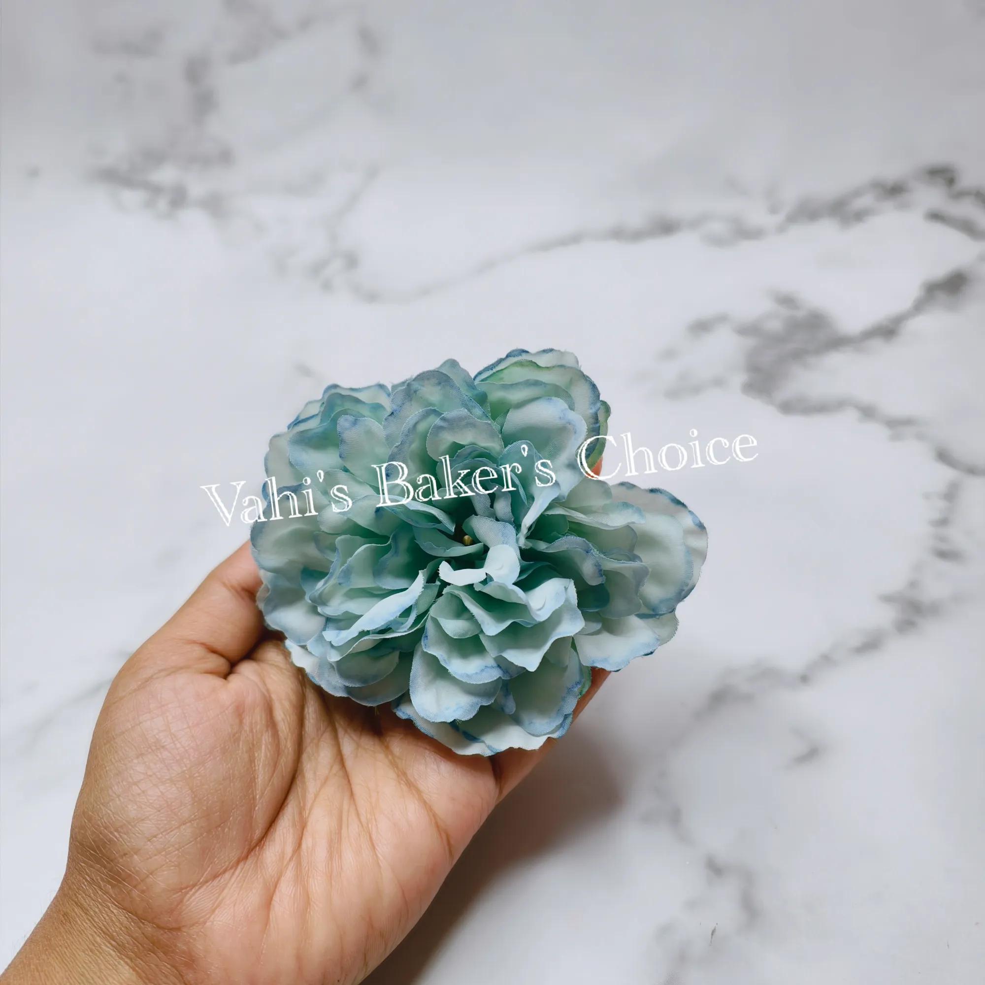 FL 9 cm Blue Peony Head