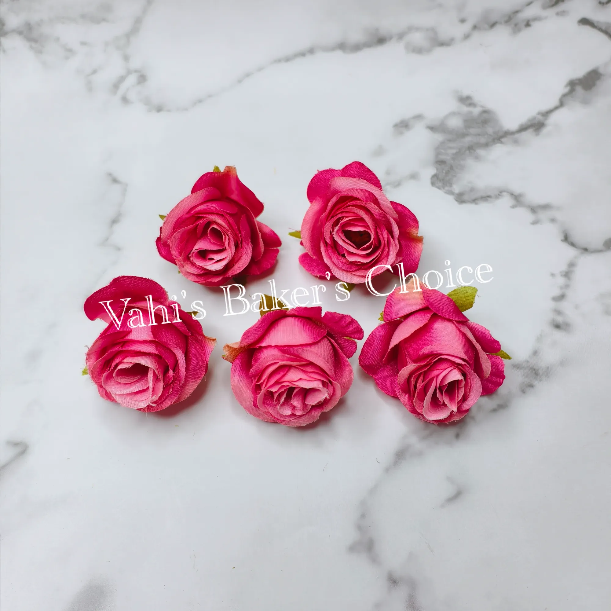 FL Shaded Pink 5 cm Rose Head