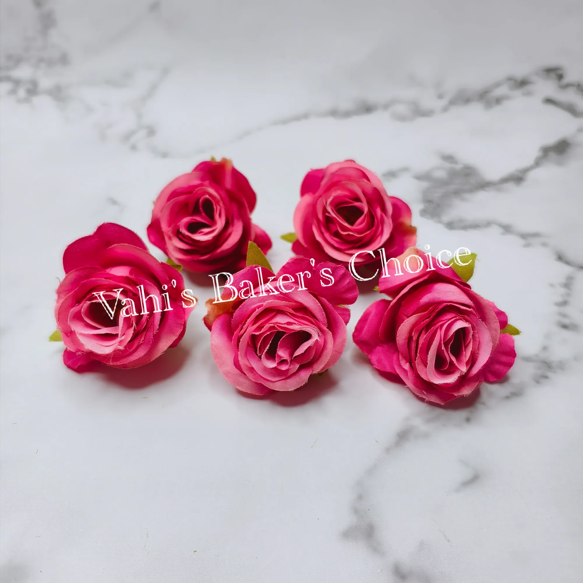 FL Shaded Pink 5 cm Rose Head