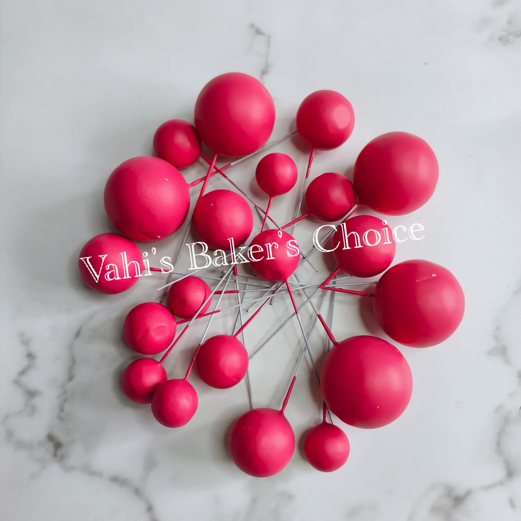 Faux Balls Pastel Pink