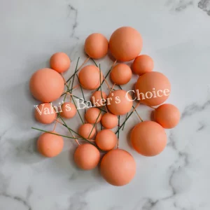 Faux Balls Peach Matte