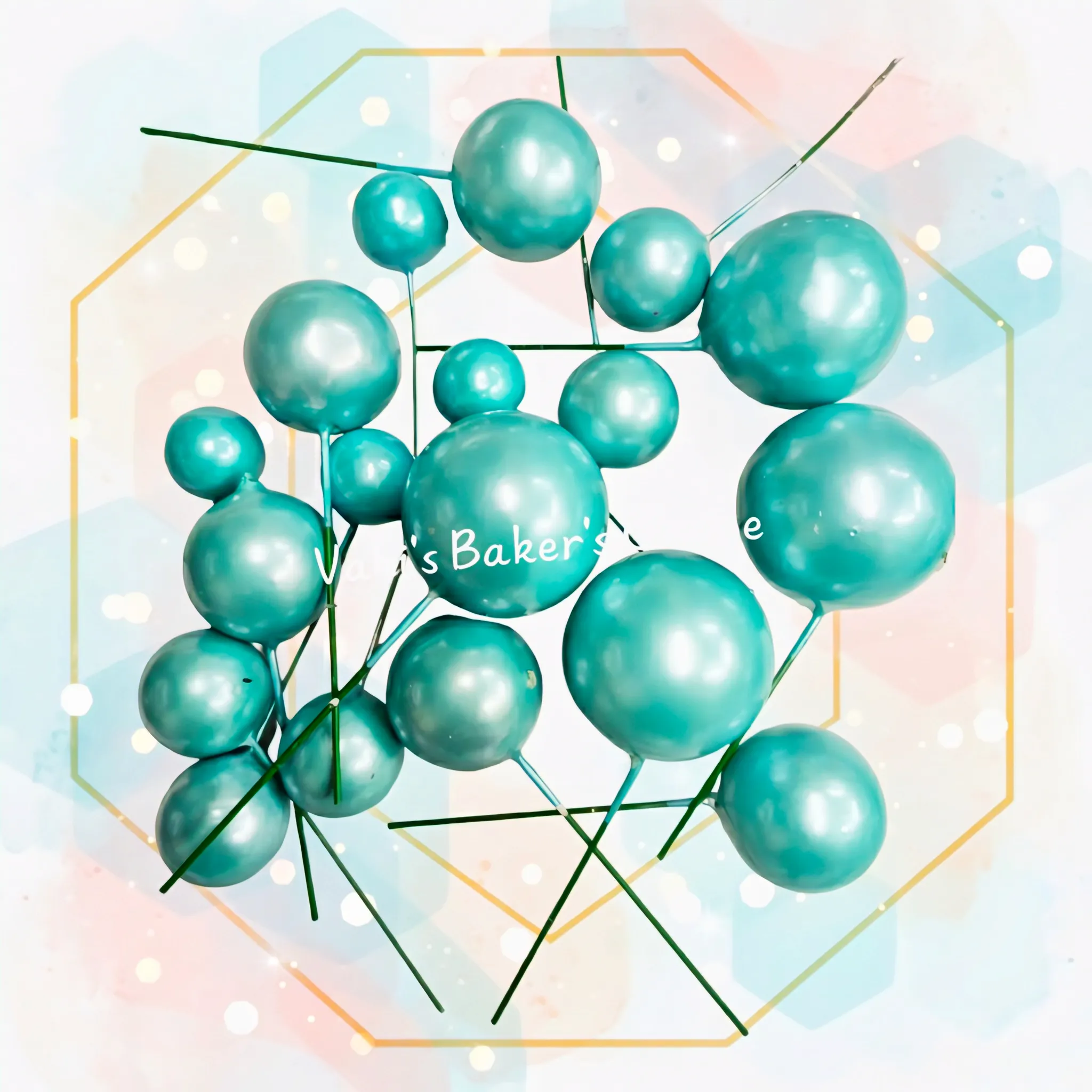 Faux Balls Pearl Metallic