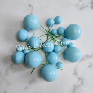 Faux Balls Sky Blue