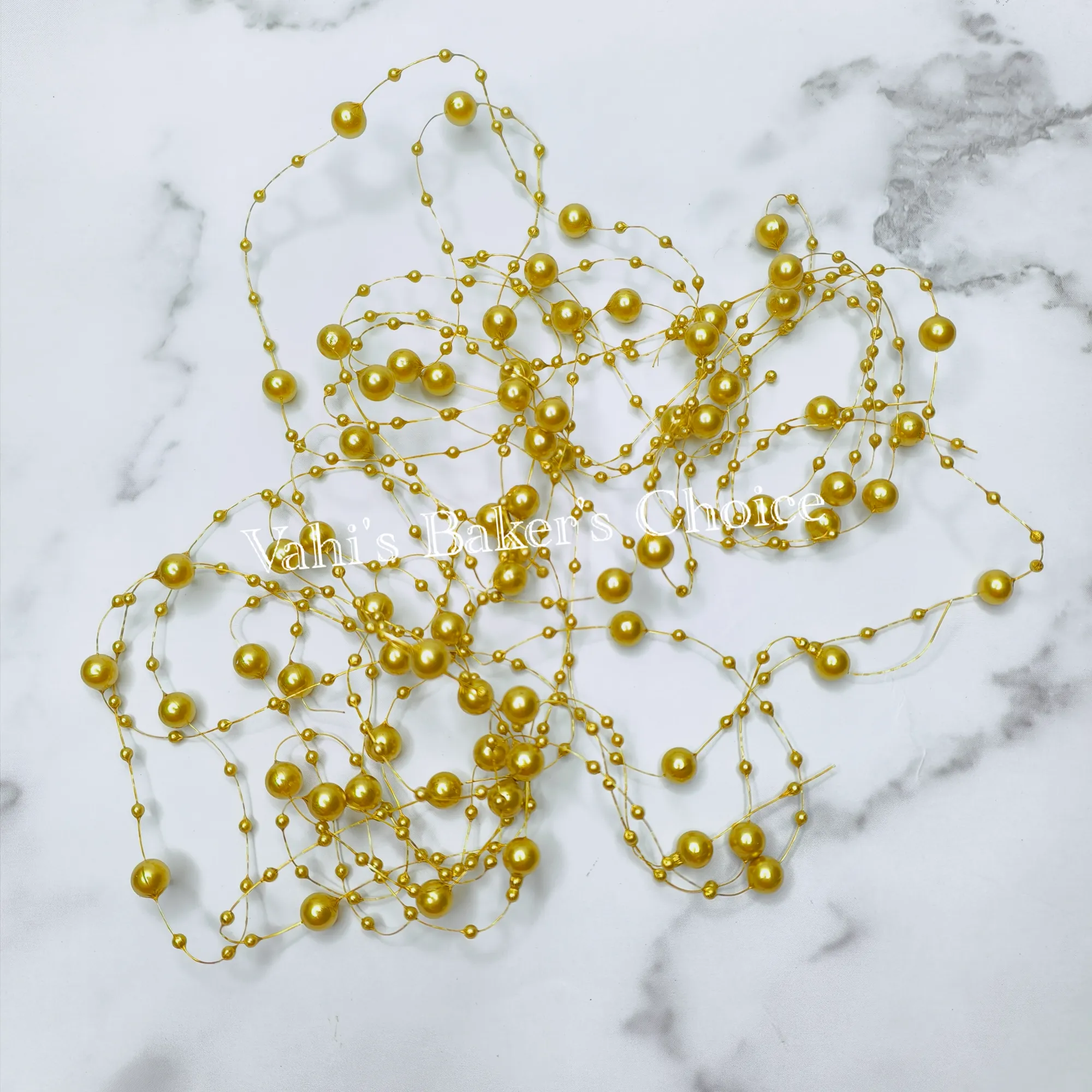 Golden Colour Pearl Strings