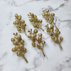 Golden Glitter Cherry Filler 1 bunch