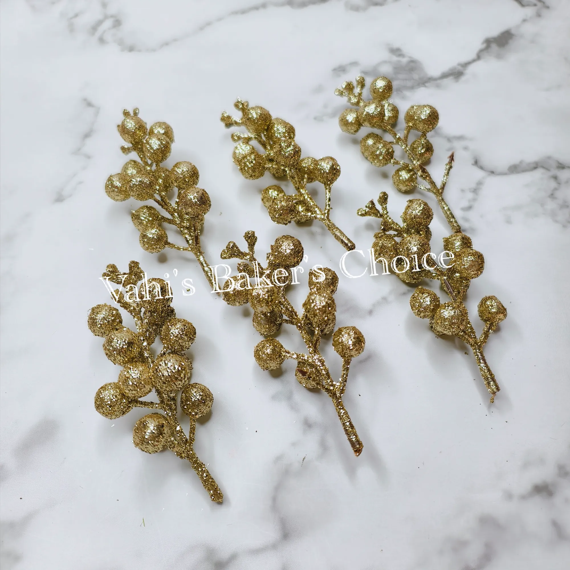 Golden Glitter Cherry Filler 1 bunch
