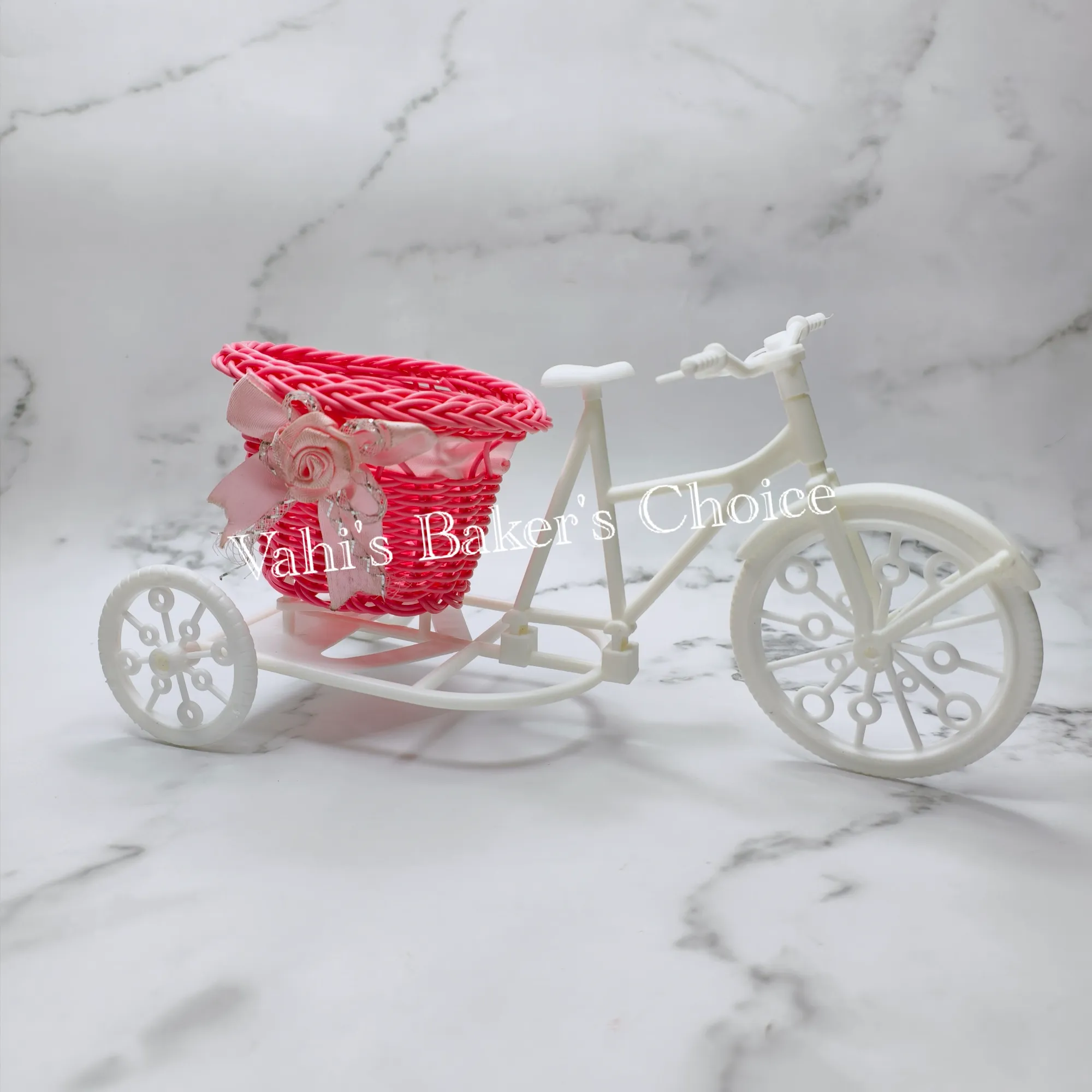 Pink Cycle Basket