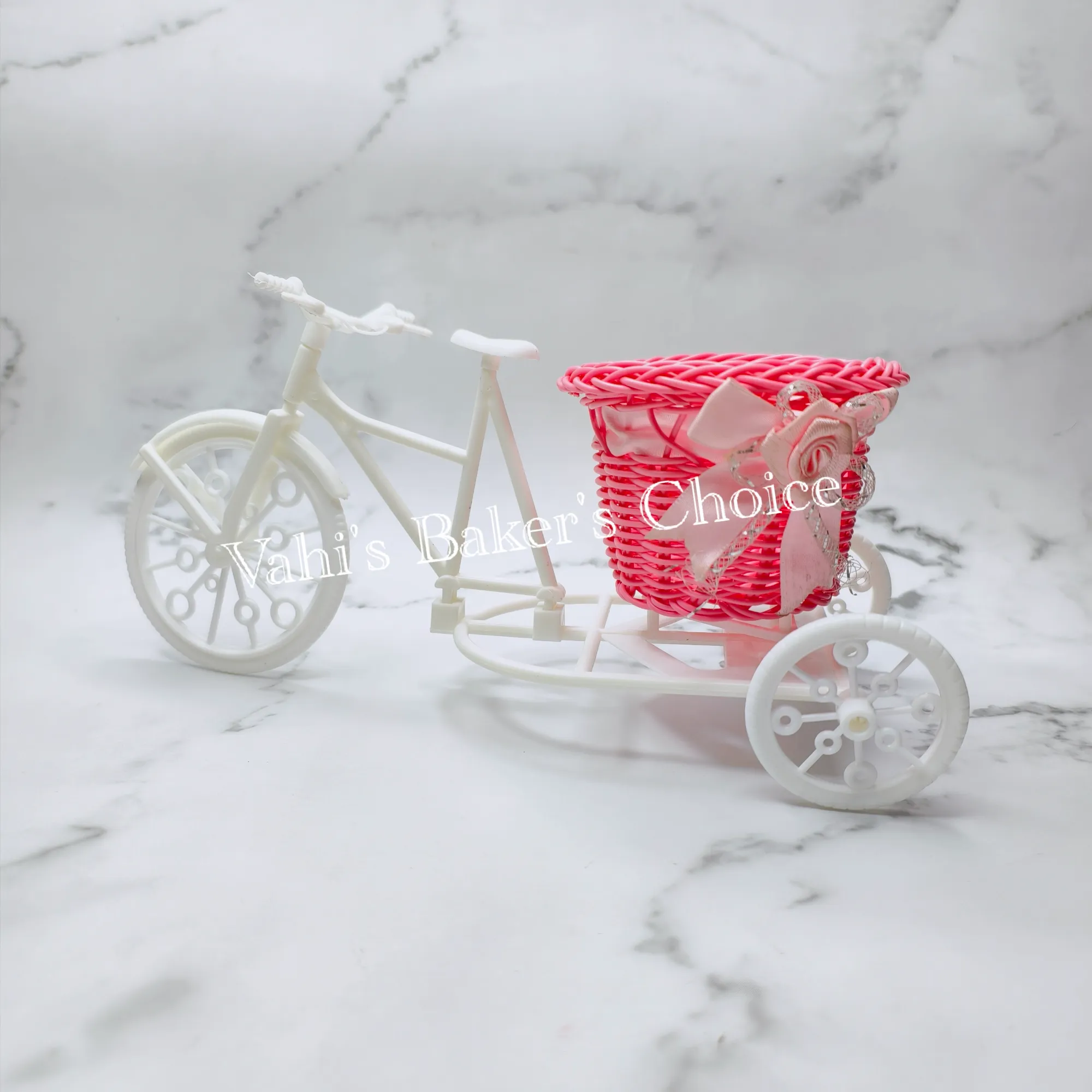 Pink Cycle Basket