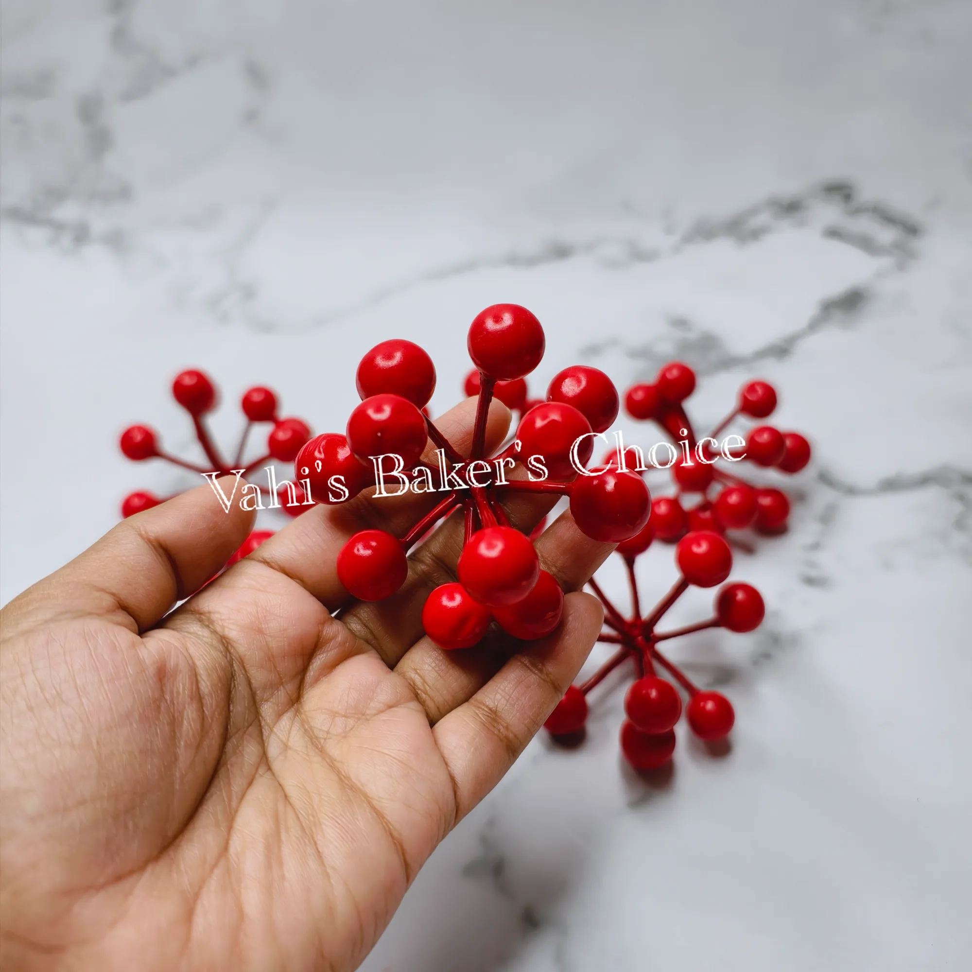 Red Round Cherry Filler 1 bunch