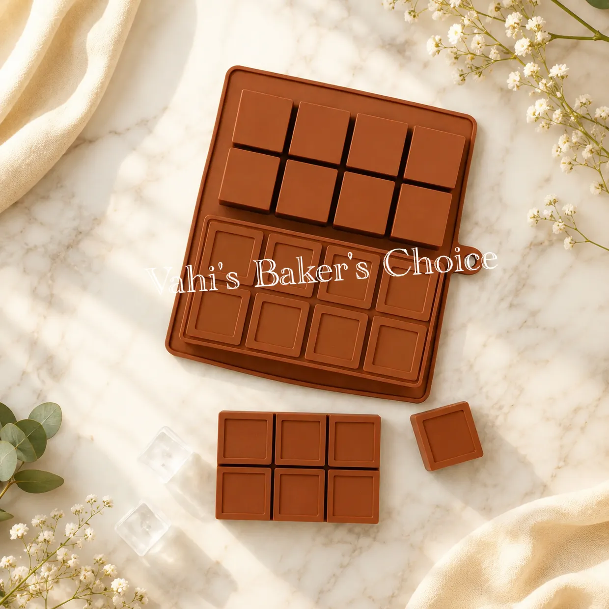 Chocolate Silicone Mould 2 in 1 Big Bar