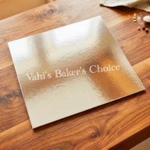 Square Cake Board 10" Silver